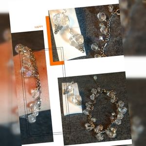 Lori Lori Crystal Quartz Bracelet w/Drop Earrings